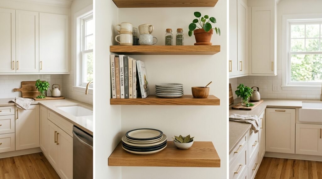 Kitchen Corner Shelves for Small Spaces