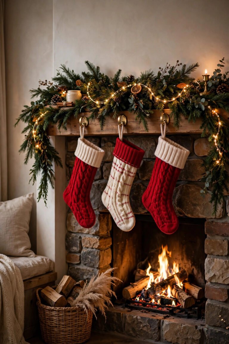 30 Cozy Christmas Mantel Decor Ideas for a Warm and Magical Holiday