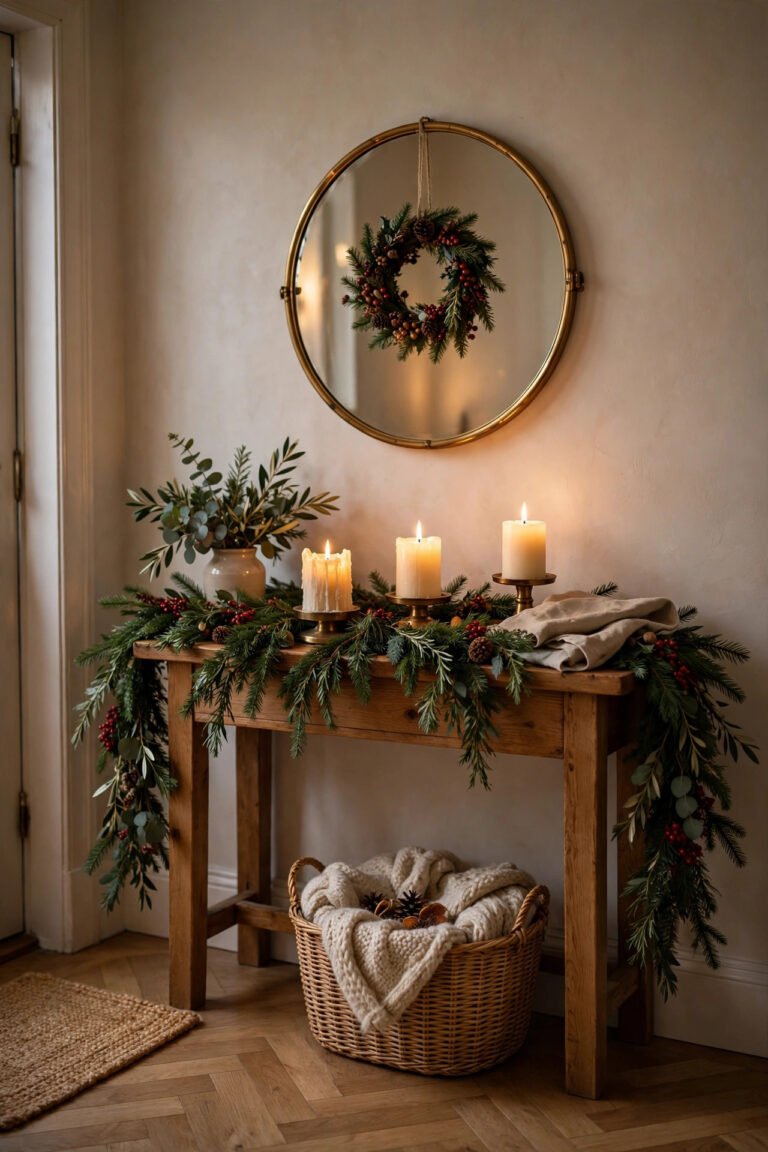 30 Christmas Entryway Decor Ideas for a Warm Festive Welcome