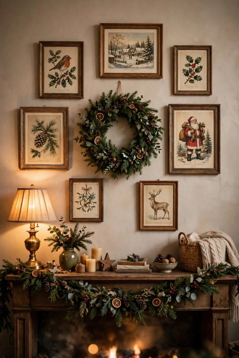 30 Christmas Wall Decor Ideas to Fill Every Blank Wall with Holiday Magic