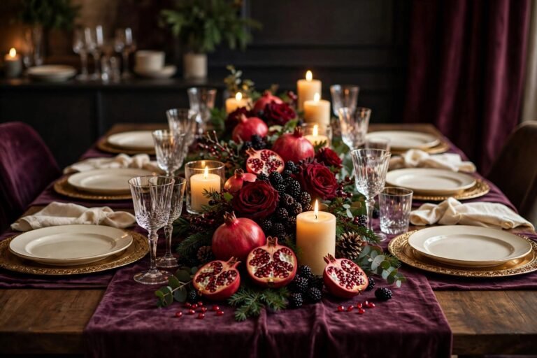 24 Jewel Tone Christmas Decor Ideas in Emerald, Plum & Sapphire