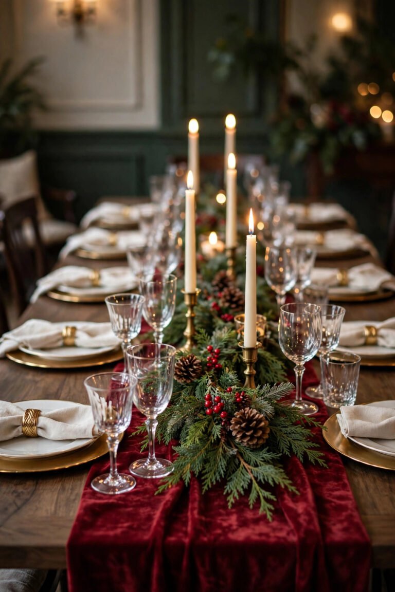 25 Christmas Table Decoration Ideas for a Beautiful Holiday Dinner